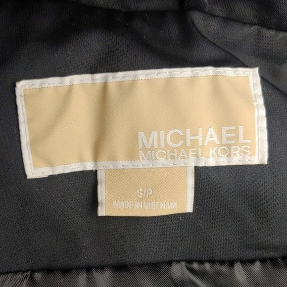 Michael Kors Black Hooded Raincoat Clip Closures - Picture 6 of 16